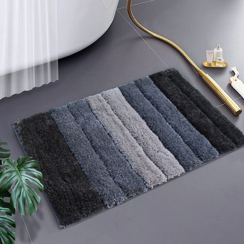 LUXE HOME INTERNATIONAL Microfiber Door Mat  (Shadow, Small)