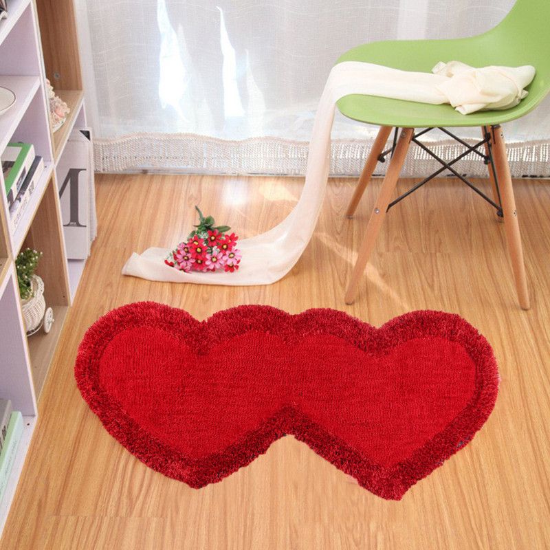 KALYAN GLOBAL Red Polyester Area Rug  (51 cm, X 132 cm, Abstract)