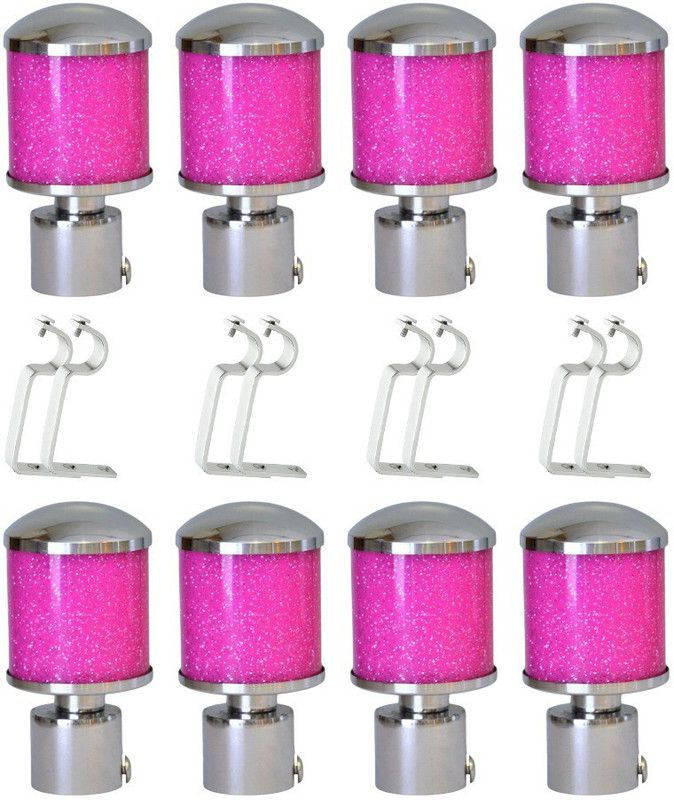 GLOXY Purple Rod Rail Bracket, Curtain Knobs, Curtain Hooks, Curtain Rods Metal  (Pack of 1)