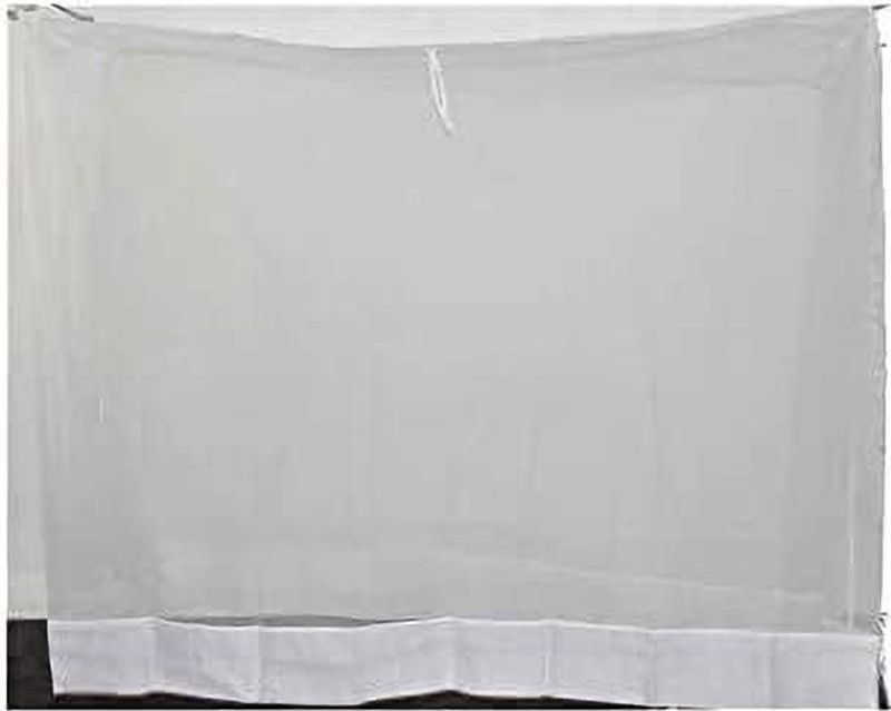DMR Polyester Adults Washable Mosquito net for single queen Size | dubble bed machardani adult(4x6.5ft White) Mosquito Net  (White, Ceiling Hung)