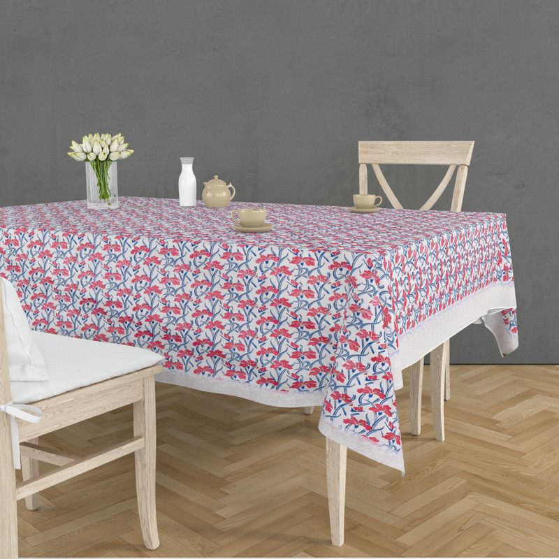 RRC Printed 6 Seater Table Cover  (Multicolor, PVC)