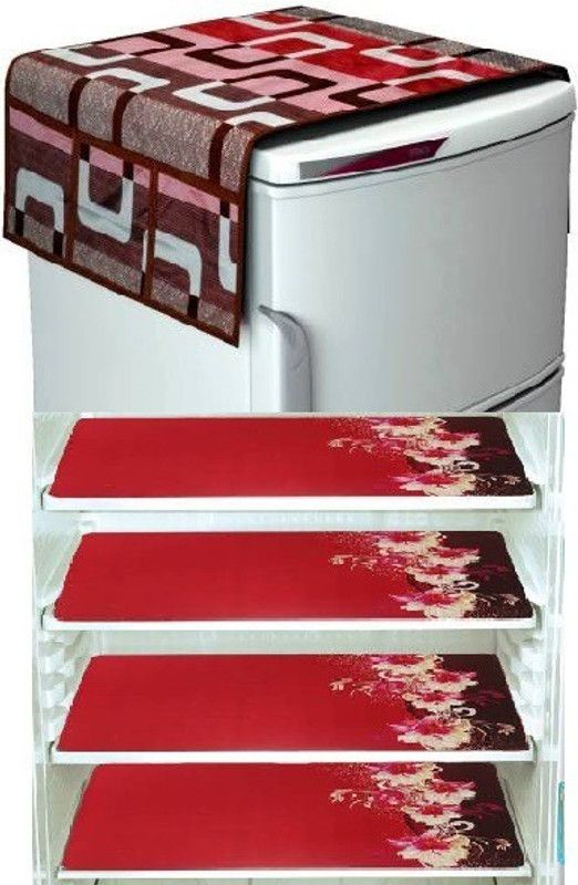 sky ambition Refrigerator Cover  (Width: 52 cm, MULTI COLOR)