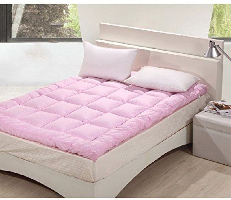 Texlux Mattress Topper Queen Size Waterproof Mattress Cover  (Pink)