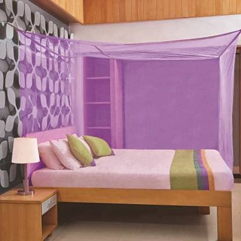 Saagar Tex HDPE - High Density Poly Ethylene Adults Washable HDPE Plastic Special 4.5 x 6.5 ft Mosquito Net  (Purple, Tent)