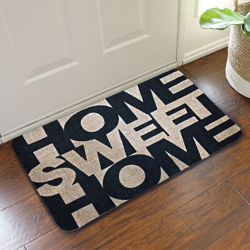 STATUS Nylon Door Mat  (Black, Medium)
