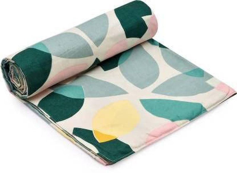 aashiyana sajona 140 TC Microfiber Single Floral Fitted (Elastic) Bedsheet  (Pack of 1, Multicolor)