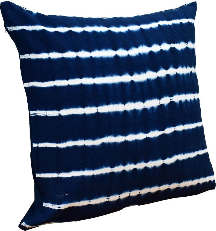 SamDecors Self Design Cushions & Pillows Cover  (43.2 cm*43.2 cm, Blue)
