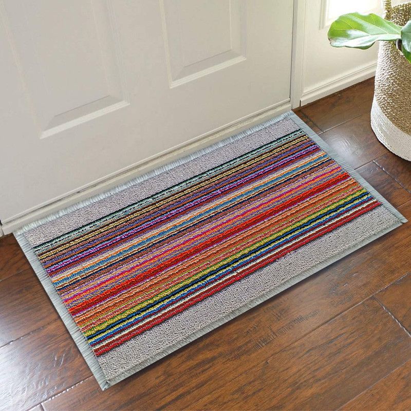 STATUS PP (Polypropylene) Door Mat  (Grey, Medium)