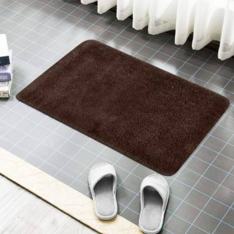 yashenterprises Microfiber Floor Mat  (Brown, Small)