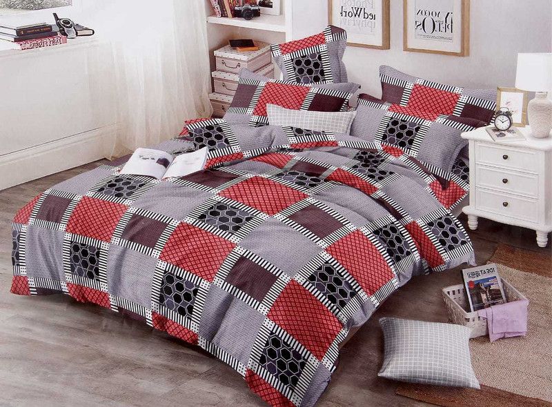 250 TC Cotton Double King Printed Bedsheet  (Pack of 1, multicolor2)