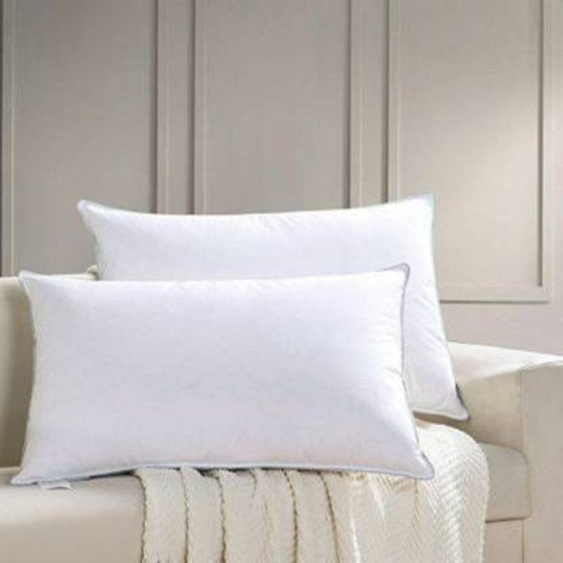 ROYALGLK Foam Solid Sleeping Pillow Pack of 2  (White)