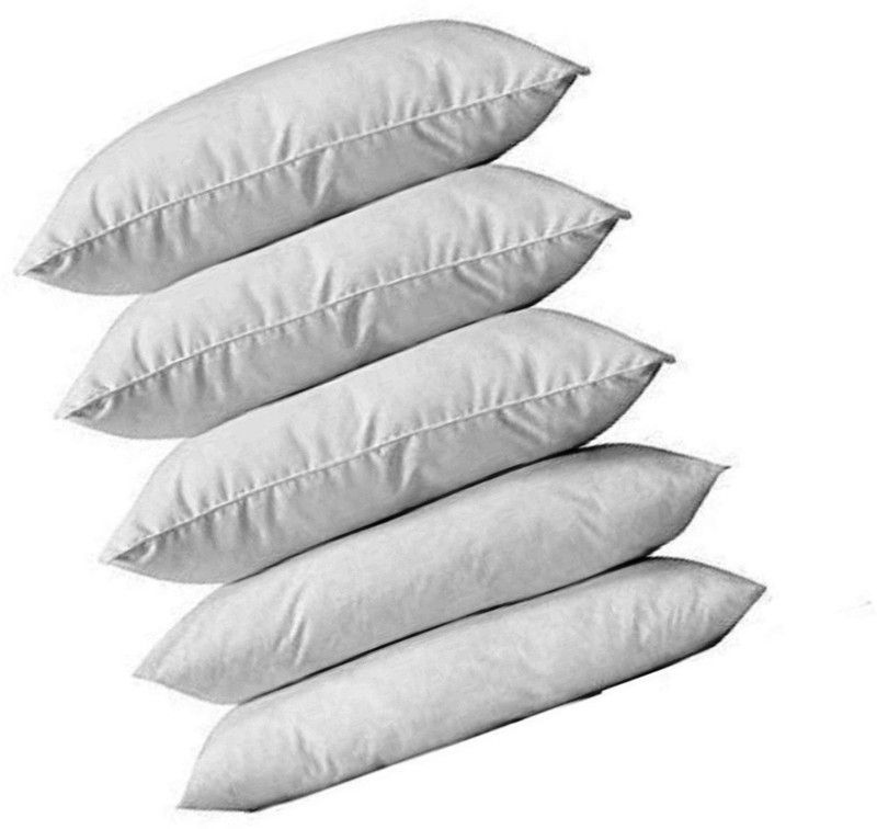 Swikon star Microfibre Abstract Sleeping Pillow Pack of 5  (White)