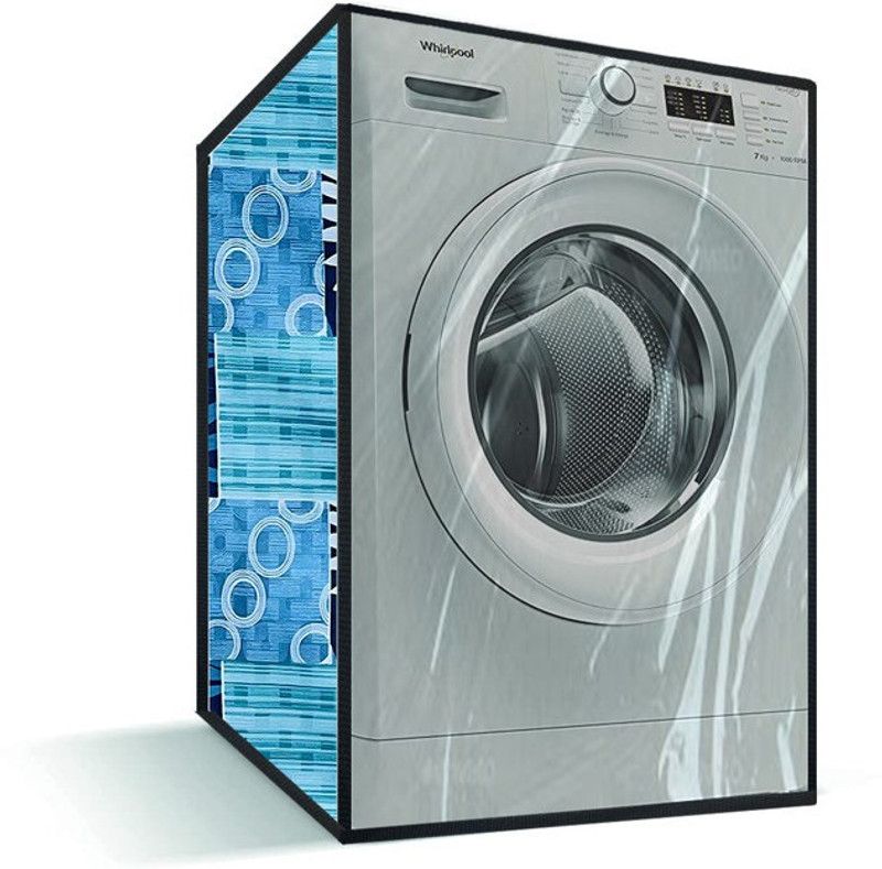 Delideal Front Loading Washing Machine Cover  (Width: 74 cm, Summer Green, Shadow Green)