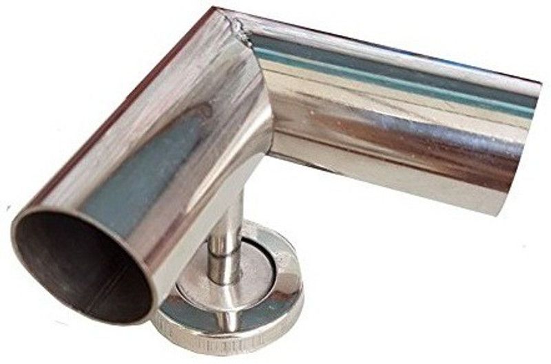 boruz Silver Curtain Knobs, Rod Rail Bracket, Curtain Rods Metal