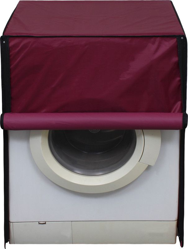 Flipkart SmartBuy Front Loading Washing Machine Cover  (Width: 66.04 cm, Maroon)
