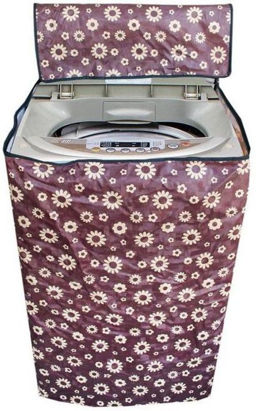 Stylista Top Loading Washing Machine Cover  (Width: 148 cm, Multi, Black)