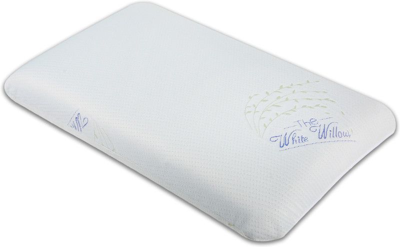 The White Willow Extra Large King Size Medium Firm Cooling Memory Foam, Gel Motifs Sleeping Pillow Pack of 1  (Multicolor)