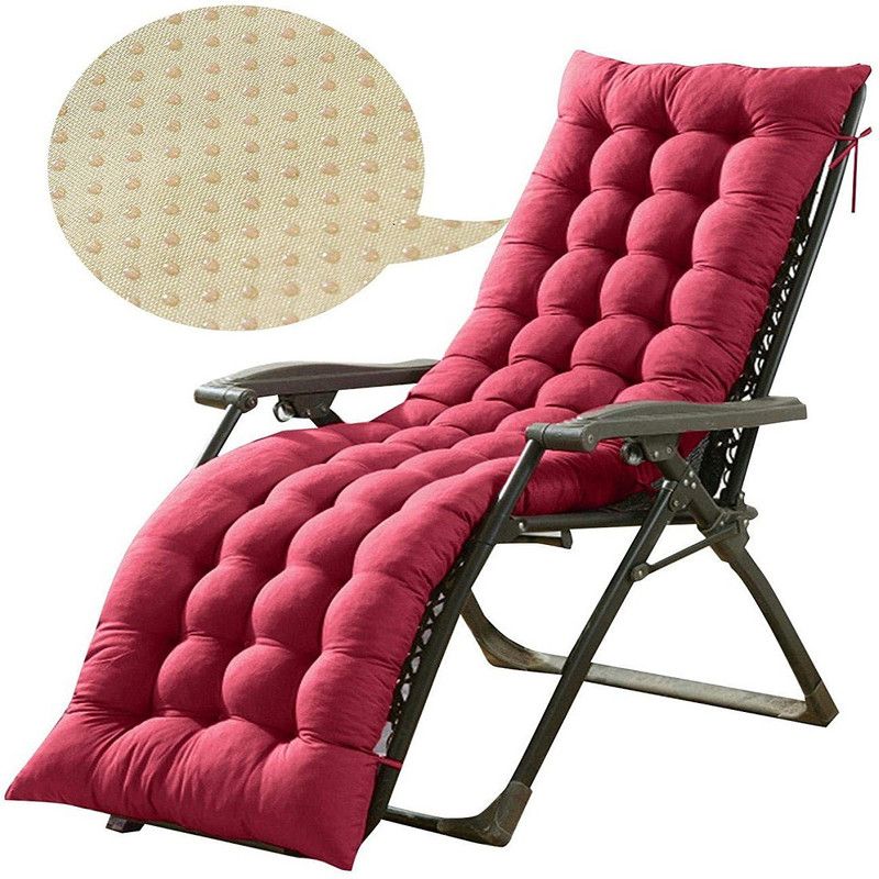 curious lifestyle Rocking Chairpad grey Microfibre Solid Chair Pad Pack of 1  (Red)