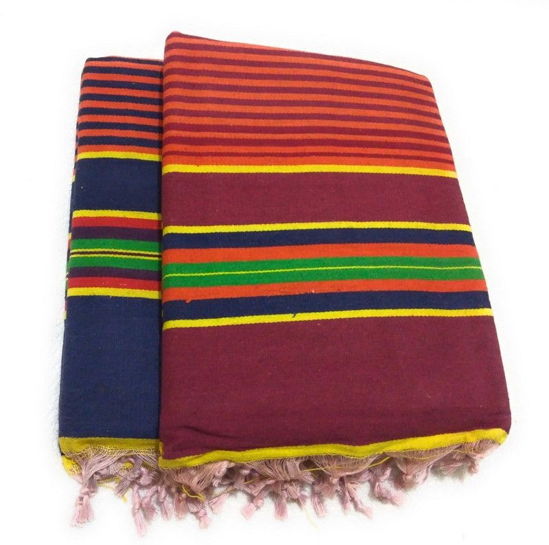 Cotton colors Multicolor Cotton Dhurrie  (152.4 cm, X 228.6 cm, Rectangle)