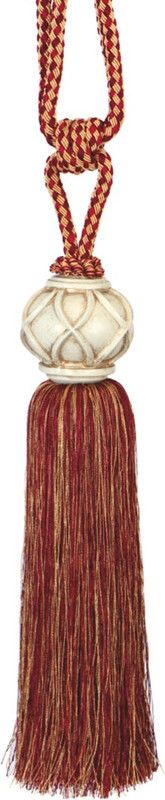 R C Perfection Maroon, Beige Tassels