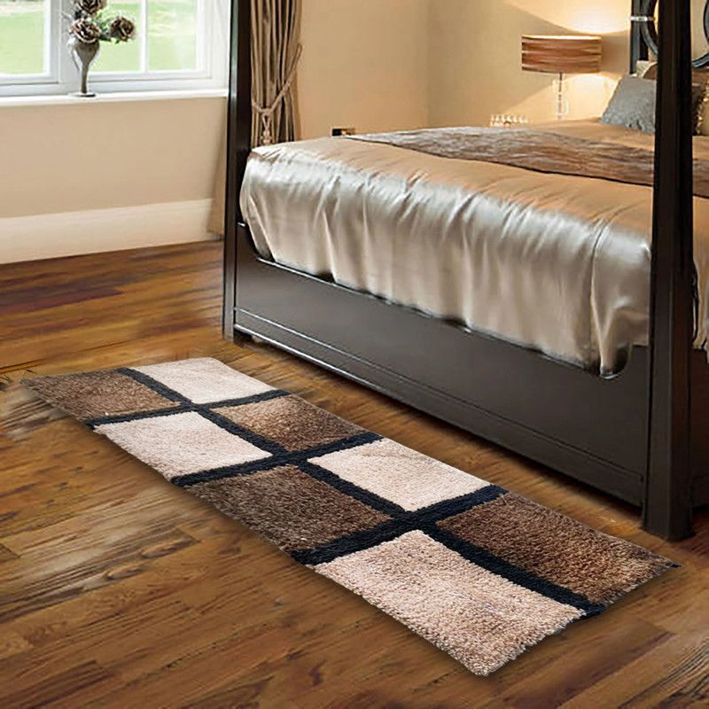 ROYAL TREND Polyester Floor Mat  (blocks, Free)