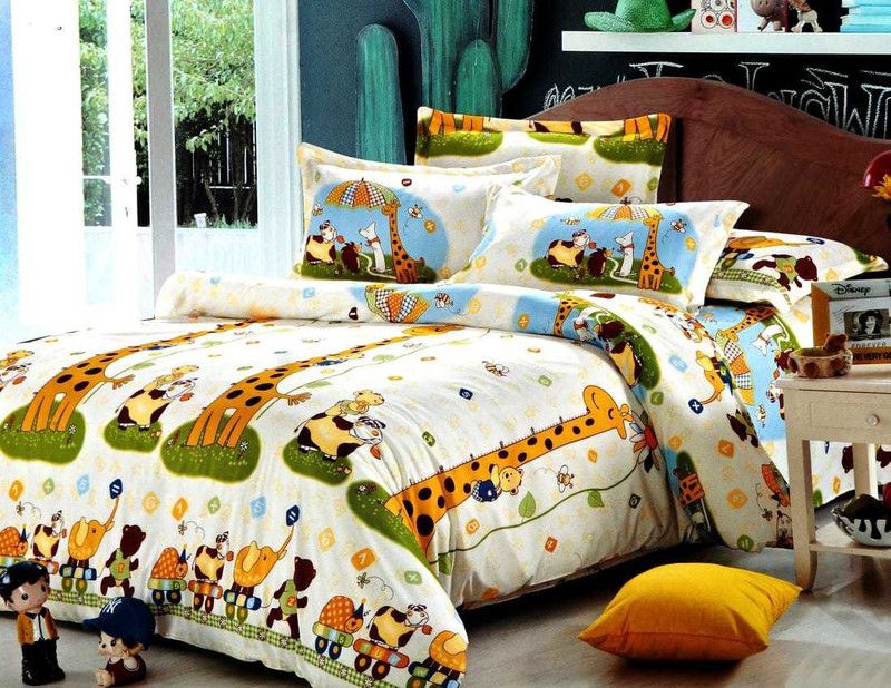 TIB 120 TC Polycotton Double 3D Printed Flat Bedsheet  (Pack of 1, Beige)