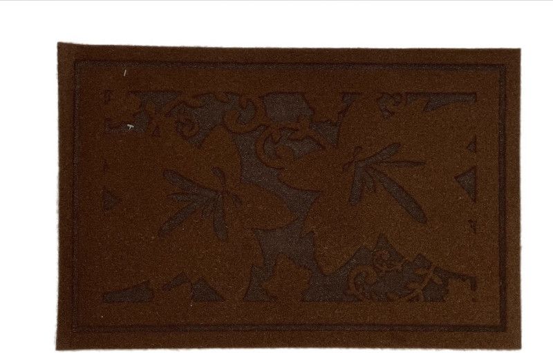 FURRY FINISHINGS Microfiber Floor Mat  (Red, Medium)