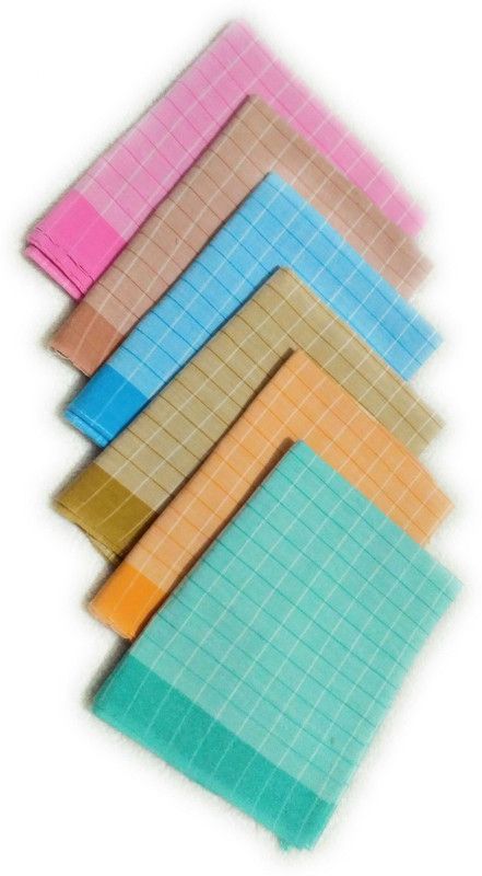Cotton colors NPSET32 Multicolor Cloth Napkins  (6 Sheets)