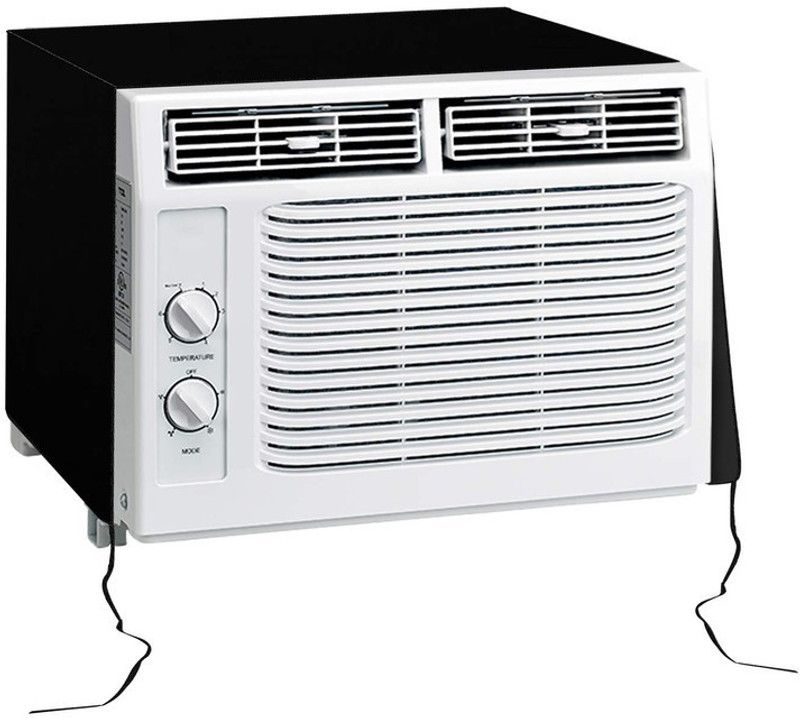 Dron Enterprise Air Conditioner Cover  (Width: 69 cm, Black)