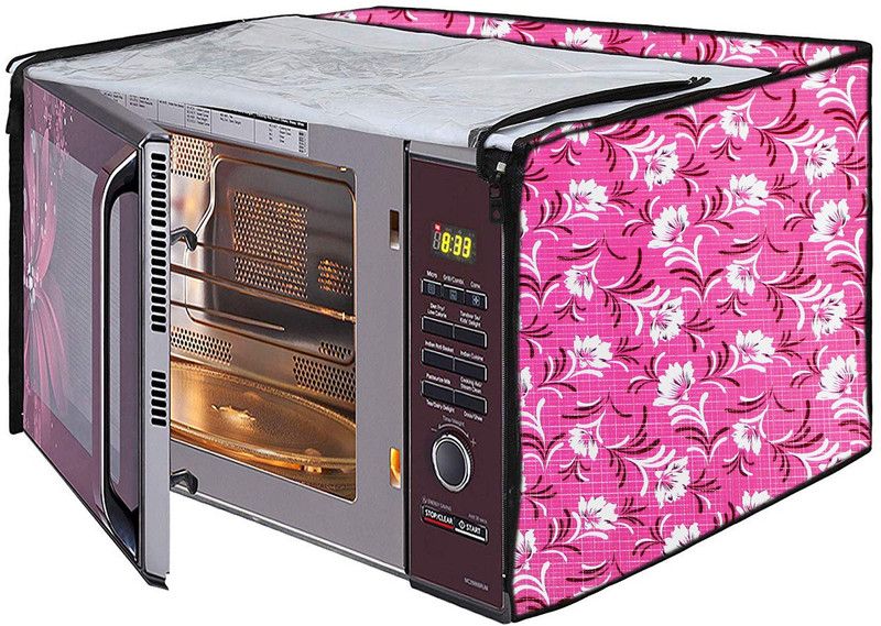 JM Homefurnishings Microwave Oven Cover  (Width: 57 cm, Multicolor)
