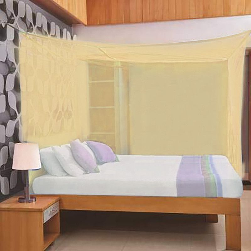 Saagar Tex HDPE - High Density Poly Ethylene Adults Washable HDPE Plastic Special 3 x 6.5 ft Mosquito Net  (Ivory, Tent)