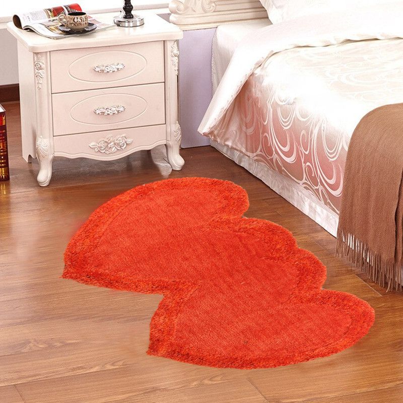 KALYAN GLOBAL Orange Polyester Area Rug  (51 cm, X 132 cm, Abstract)