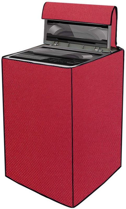 Fabrious Top Loading Washing Machine Cover  (Width: 55 cm, Red)