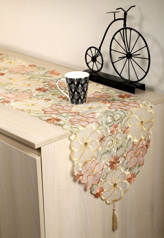 TANLOOMS Brown 70 cm Table Runner  (Organic Cotton)