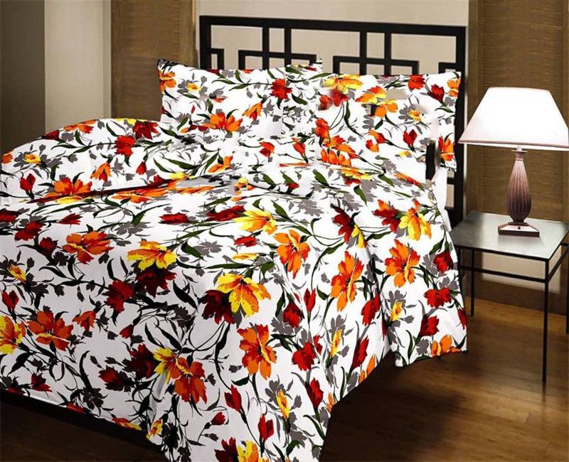 RJ Craft Floral Double Dohar for Mild Winter  (Poly Cotton, Multicolor)