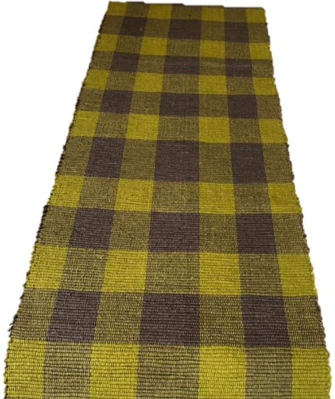 cotton quest Green 149 Reversible Table Runner  (Cotton)