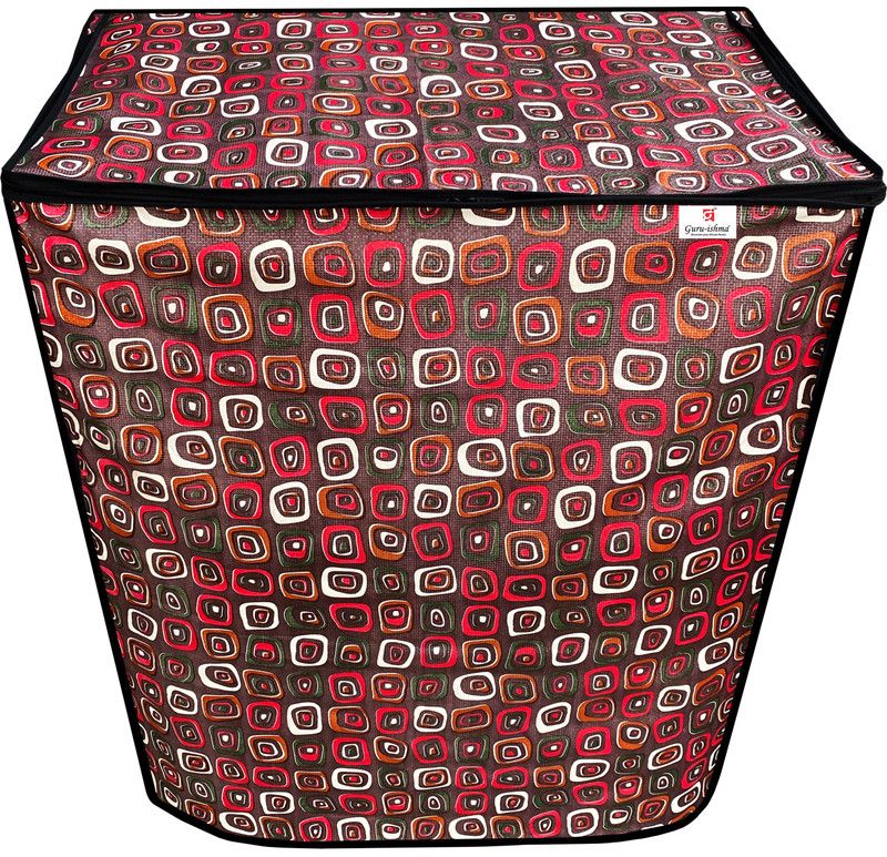 GURU-ISHMA Semi-Automatic Washing Machine Cover  (Width: 32.2 cm, Multicolor_08)