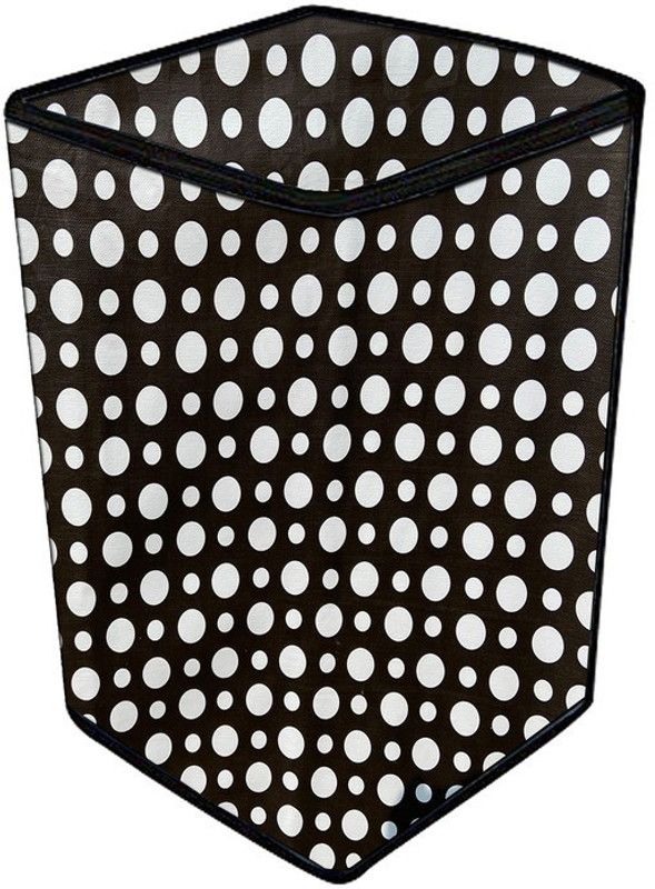 Delideal Top Loading Washing Machine Cover  (Width: 61 cm, Black, White)