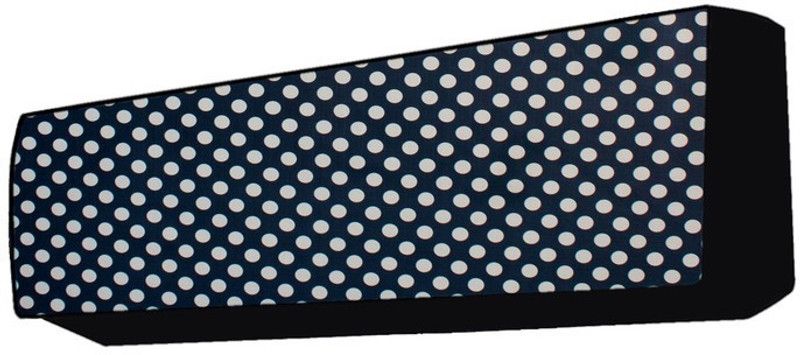 KingMatters Air Conditioner Cover  (Width: 119 cm, Blue, White)