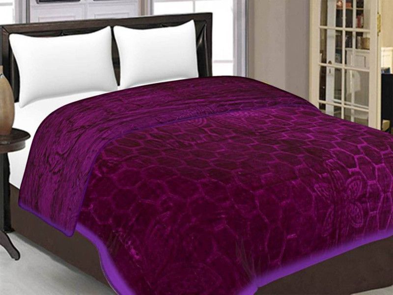 eGizmo Floral Single Mink Blanket for Heavy Winter  (Polyester, Multicolor)