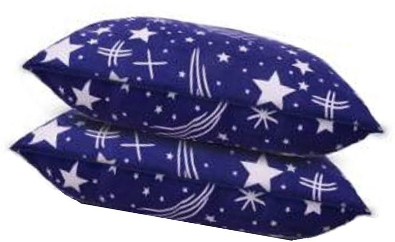GKM Microfibre Nature Sleeping Pillow Pack of 2  (Blue)
