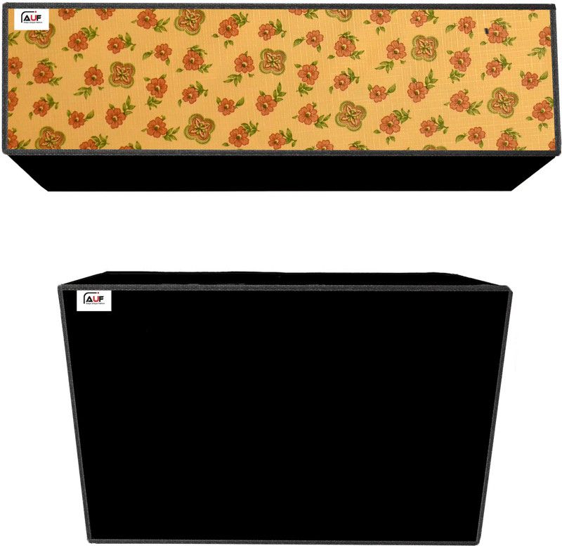 AAVYA UNIQUE FASHION Air Conditioner Cover  (Width: 114.3 cm, Yellow)
