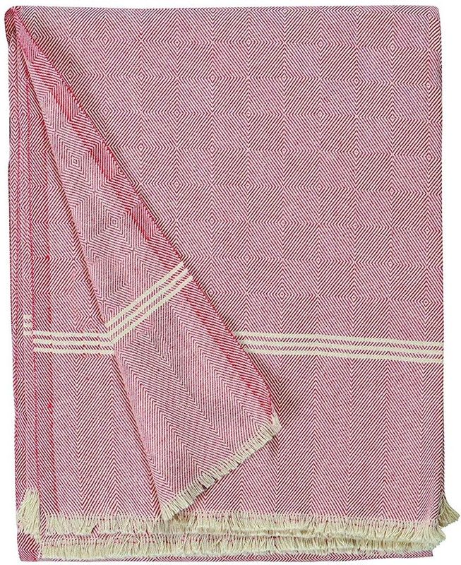 PALSAAI Abstract Single AC Blanket for AC Room  (Cotton, Peach)