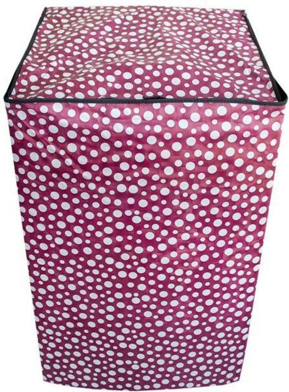 Stylista Top Loading Washing Machine Cover  (Width: 58 cm, Multi, White)