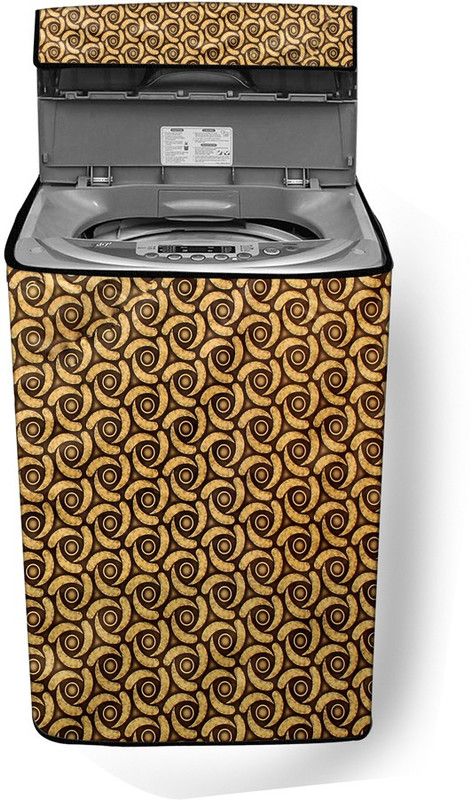 Stylista Top Loading Washing Machine Cover  (Width: 55 cm, Multi, Beige)