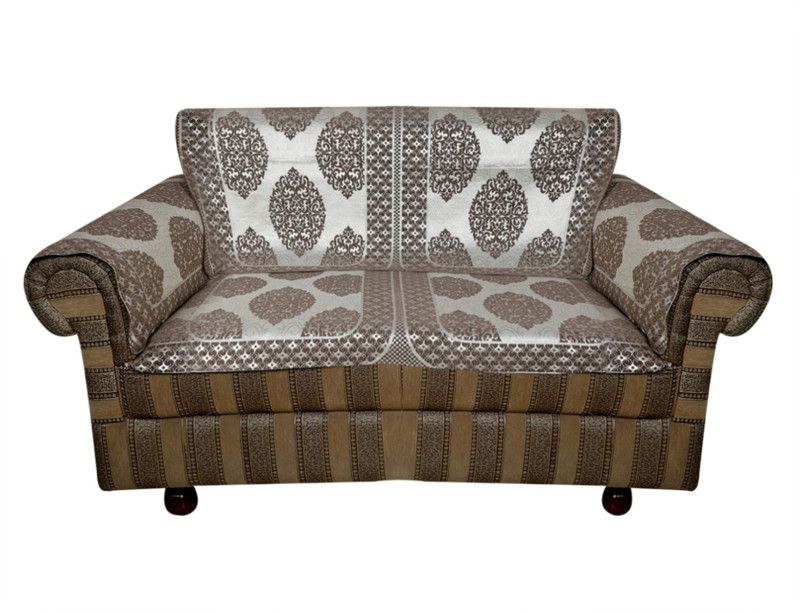 TANLOOMS Velvet Embroidered Sofa Cover  (Light Brown Pack of 12)