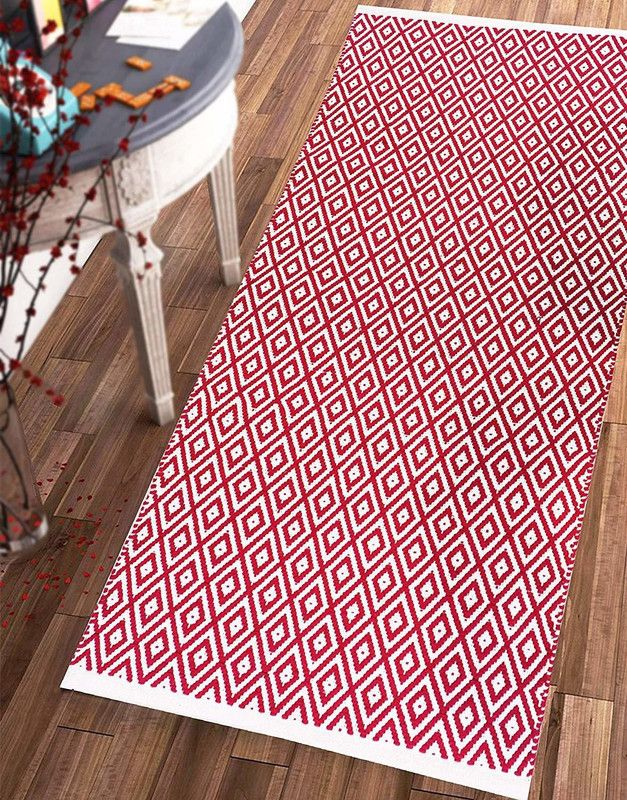 The Home Talk Pink Cotton Runner  (140 cm, X 70 cm, Rectangle)