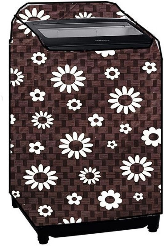 Delideal Top Loading Washing Machine Cover  (Width: 73 cm, Gray, White)
