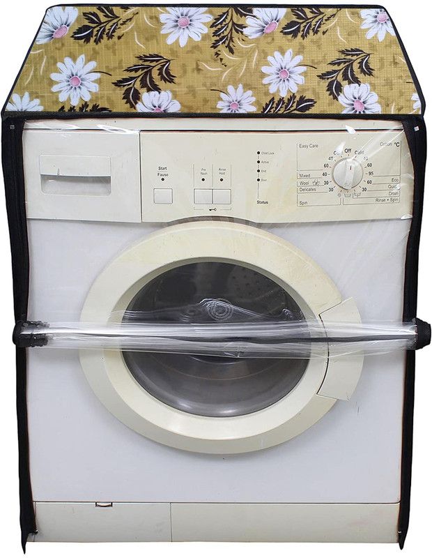 AAVYA UNIQUE FASHION COVER Front Loading Washing Machine Cover  (Width: 60.96 cm, Brown,White)