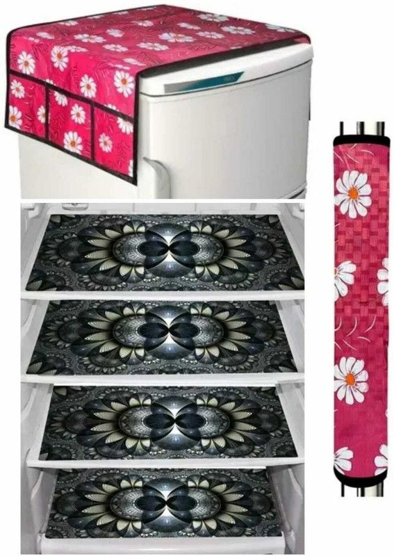 MJC Jagdamba Refrigerator Cover  (Width: 10 cm, MultiColor)